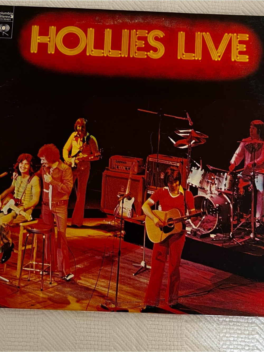 Hollies Live Vintage 1973 Vinyl Record Music Album